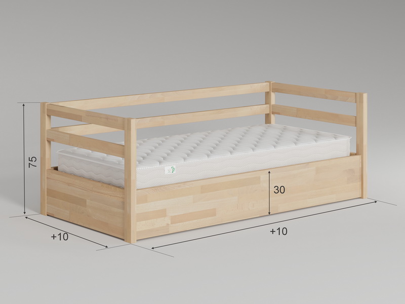 Кровать софа из массива дерева Vita Mia Korsar ( Корсар ) с подъёмным механизмом