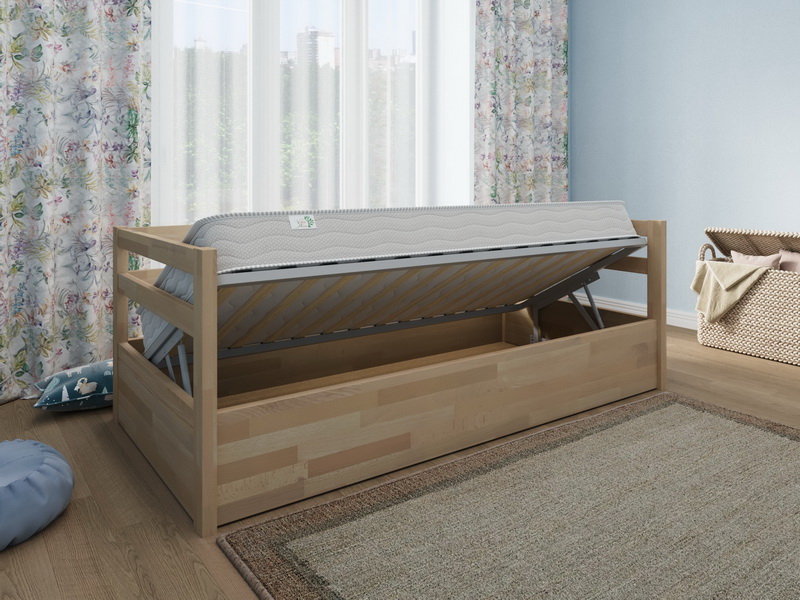 Кровать софа из массива дерева Vita Mia Korsar ( Корсар ) с подъёмным механизмом