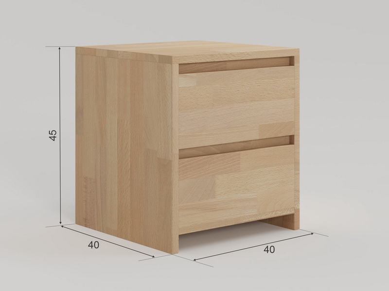 Тумба прикроватная деревянная Vita Mia Mizuki ( Мизуки ) 2 ящика