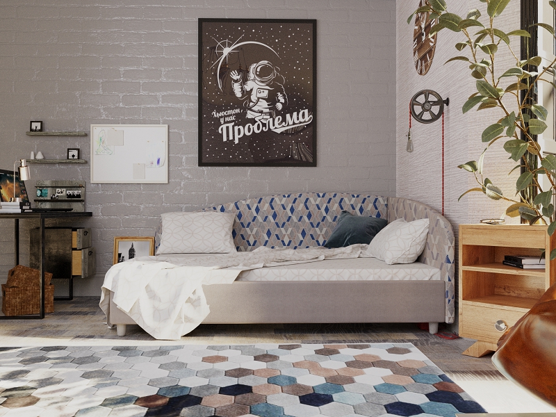 Кровать угловая PinoLetto Salli ( Салли )