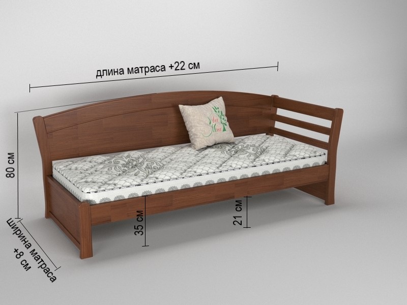 Кровать угловая Vita Mia Tina 2 ( Тина 2 ) с выкатным спальным местом