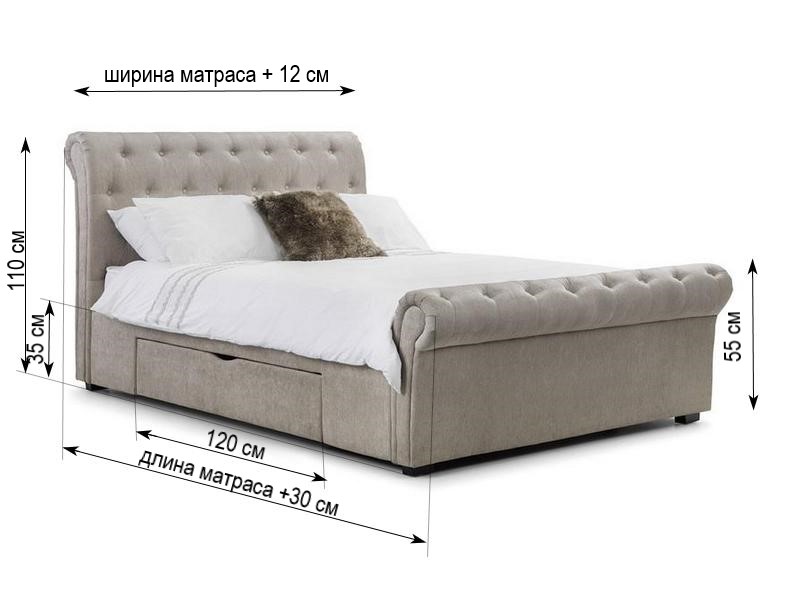 Кровать Vita Mia Toskana ( Тоскана ) с выкатным ящиком
