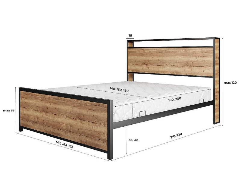 Металлическая кровать Верона