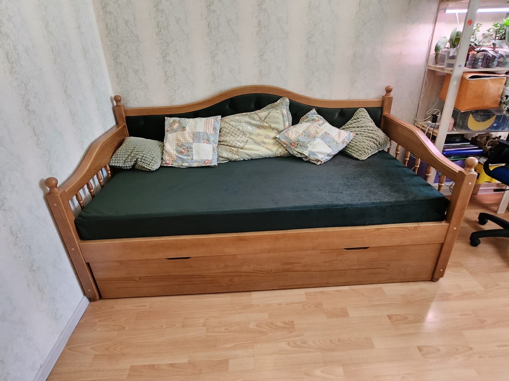 Софа Belezza, 100x200 см цвет Дуб/ткань LASKA 19 Софа Belezza, 100x200 см цвет Дуб/ткань LASKA 19