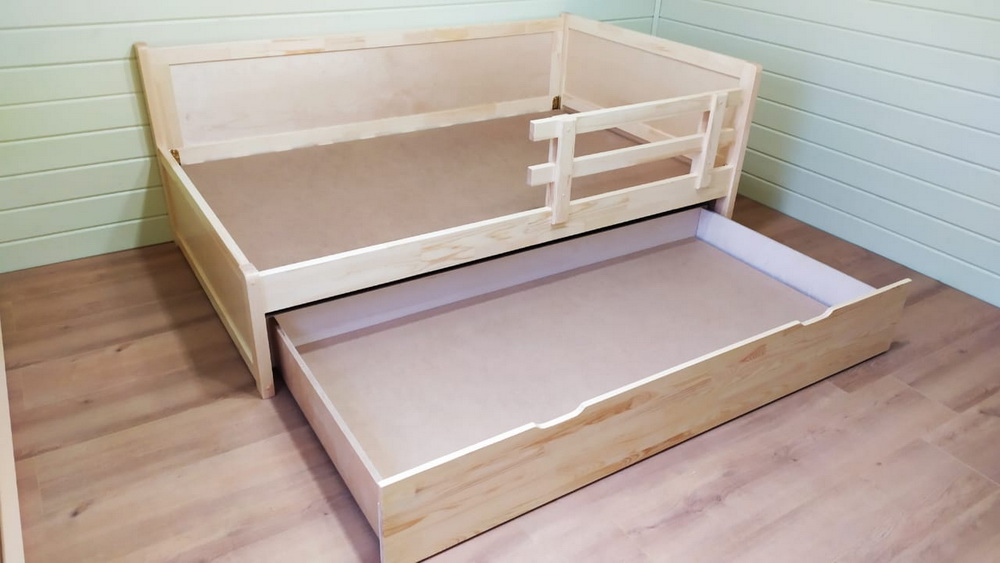Кровать деревянная Vita Mia Domenica 120x200 см Бесцветный лак