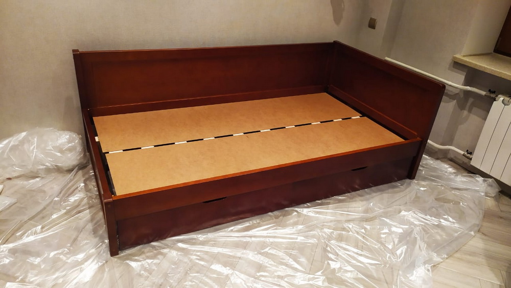 Кровать деревянная Vita Mia Domenica, 110х210 см цвет: Донской Орех