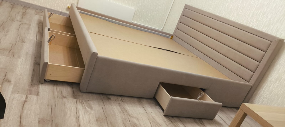 Vita Mia Somerset с 3- мя выкатными ящиками, 200х200 см.Ткань Galaxy 16