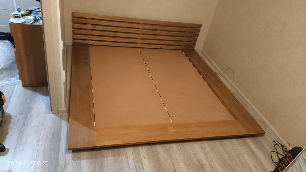 Кровать-татами Катана 180х200 без приставных столиков в цвете дуб/светлый орех