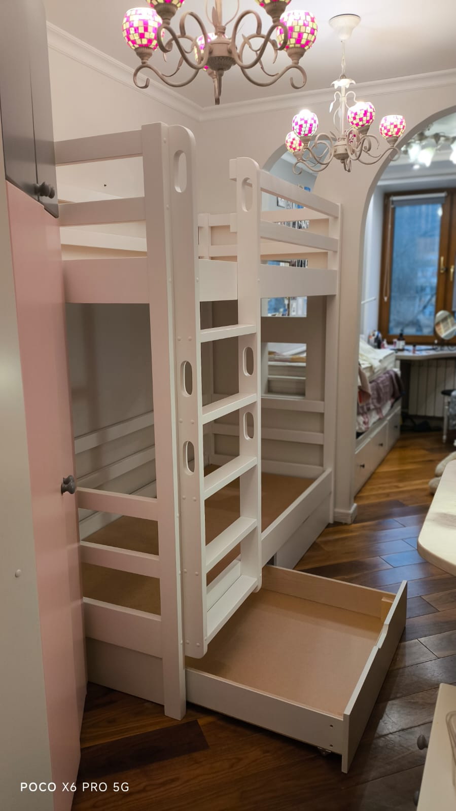 Двухъярусная кровать Vita Mia Korsar 2 в белой эмали