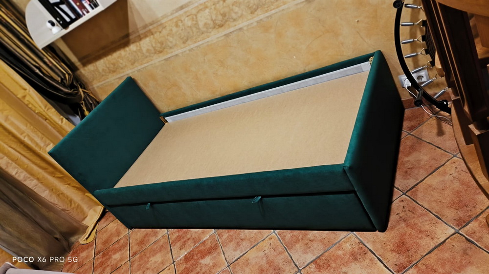 Кровать ВитаМиа Лино 90х200/90х190 в ткани Formula 668