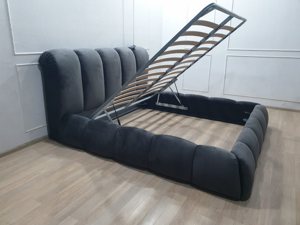 Кровать Меретти с подъемным механизмом, 180*200см, Ткань Evita 26