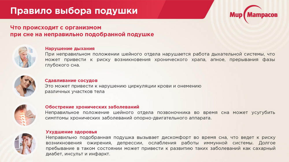 Подушки Мир Матрасов